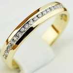 Pierścionek zaręczynowy Sablo z diamentami z żółtego złota