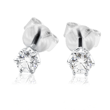 Kolczyki Kartezja z brylantami z białego złota K0457BB 0,22ct