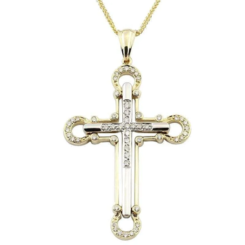 Zawieszka z diamentami Ventego z białego i żółtego złota 0,35ct