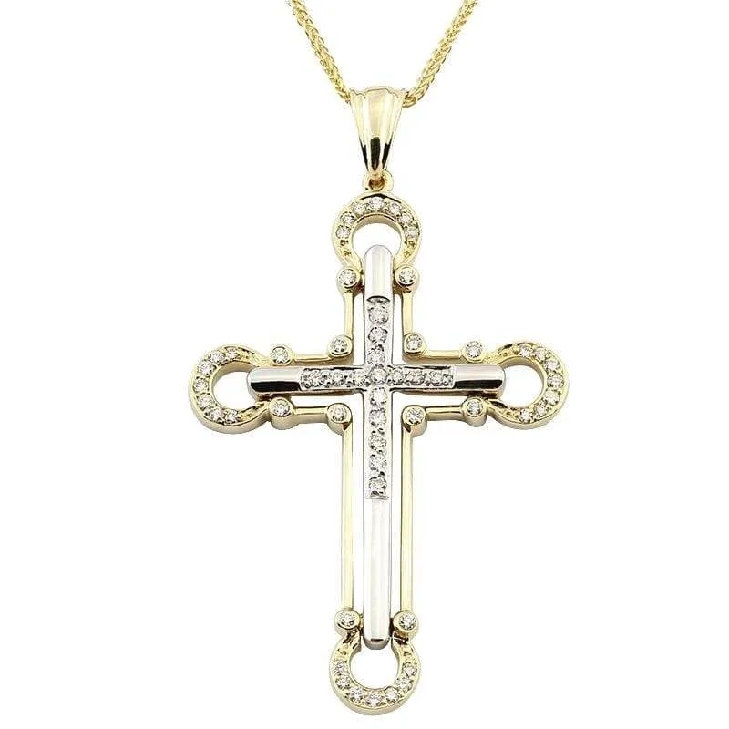 Zawieszka z diamentami Ventego z białego i żółtego złota