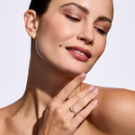 Pierścionek zaręczynowy z brylantami Ventego z białego i żółtego złota