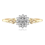 Pierścionek zaręczynowy z brylantami Ventego z żółtego złota