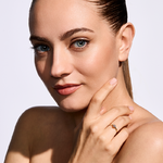 Pierścionek zaręczynowy z brylantem Kartezja z żółtego złota