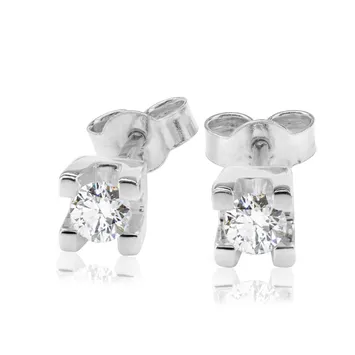 Kolczyki z brylantami Kartezja z białego złota K0432BB 0,18ct Kolczyki z brylantami Kartezja z białego złota 0,18ct