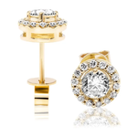 Kolczyki z brylantami Ventego z żółtego złota