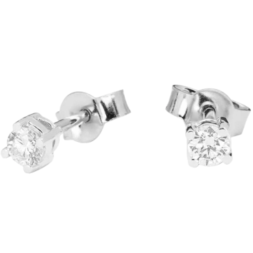 Kolczyki z diamentami Kartezja z białego złota 0,28ct