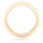 Pierścionek obrączkowy z brylantami Ventego z żółtego złota