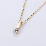 Zawieszka z diamentem Kartezja z żółtego złota