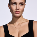 Zawieszka z diamentem Kartezja z żółtego złota