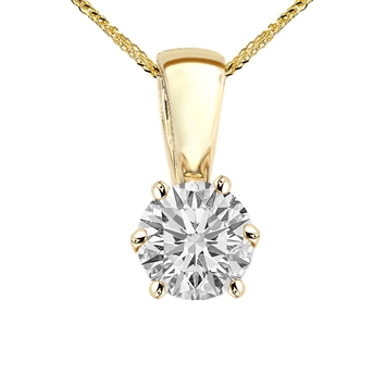 Zawieszka z brylantem Kartezja z żółtego złota Z0263ZB 0,50ct Zawieszka z brylantem Kartezja z żółtego złota 0,50ct