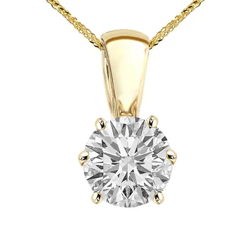 Zawieszka z brylantem Kartezja z żółtego złota Z0261ZB 1,00ct Zawieszka z brylantem Kartezja z żółtego złota 1,00ct