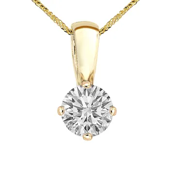 Zawieszka z brylantem Kartezja z żółtego złota Z0242ZB 0,70ct Zawieszka z brylantem Kartezja z żółtego złota 0,70ct