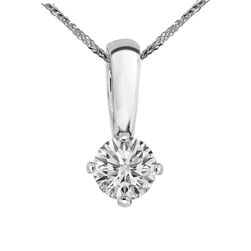 Zawieszka z brylantem Kartezja z białego złota 0,24ct