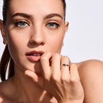 Pierścionek zaręczynowy z brylantem Kartezja z żółtego złota