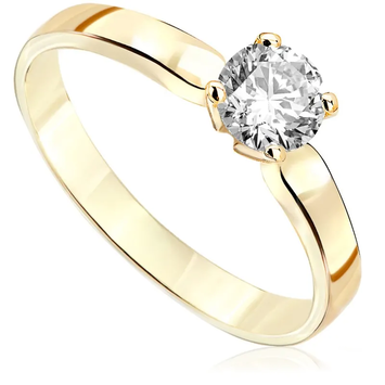 Pierścionek zaręczynowy z diamentem Kartezja z żółtego złota P0211ZB 0,40ct Pierścionek zaręczynowy z diamentem Kartezja z żółtego złota 0,40ct