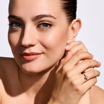 Pierścionek zaręczynowy z brylantem Kartezja z żółtego złota