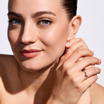 Pierścionek zaręczynowy z brylantem Kartezja z żółtego złota