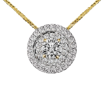 Zawieszka z diamentami Ventego z żółtego złota 0,31ct