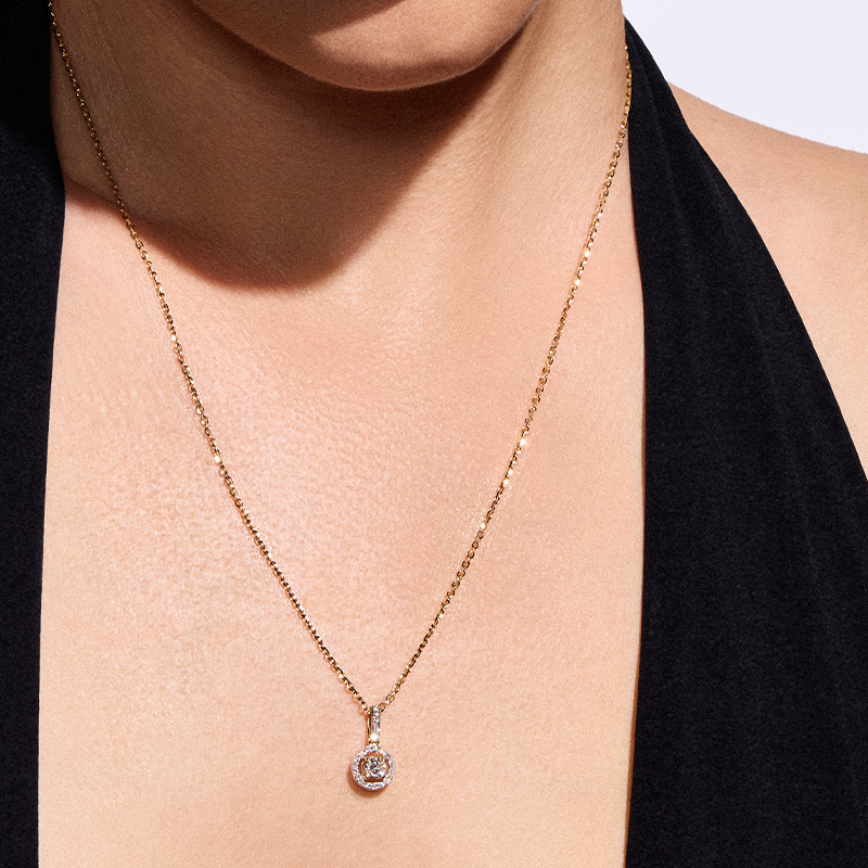 Zawieszka z brylantami Ventego z żółtego złota 0,45ct