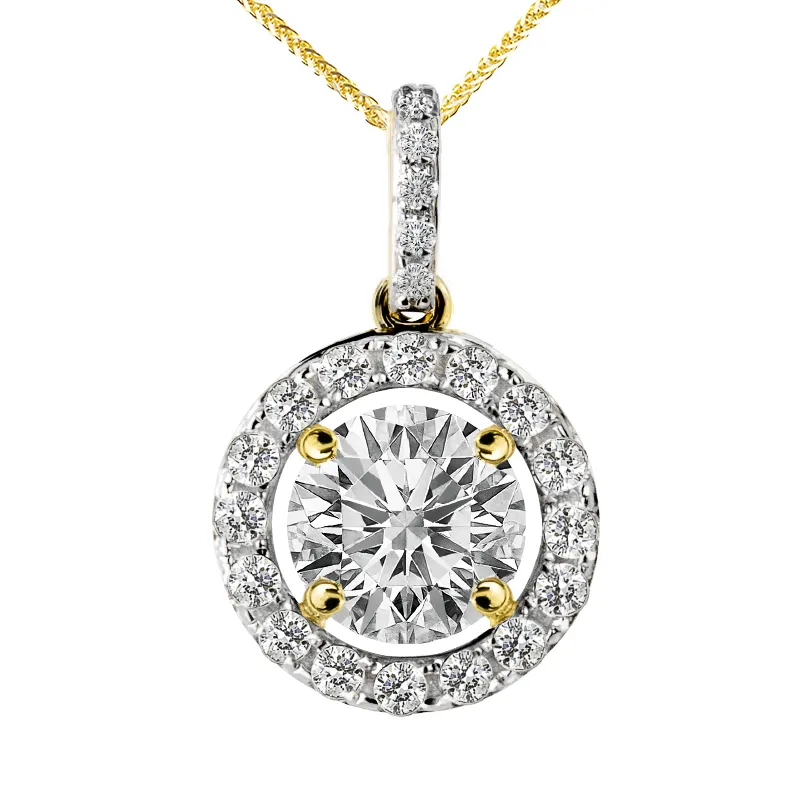 Zawieszka z diamentami Ventego z żółtego złota Z0568ZB 0.62 ctct