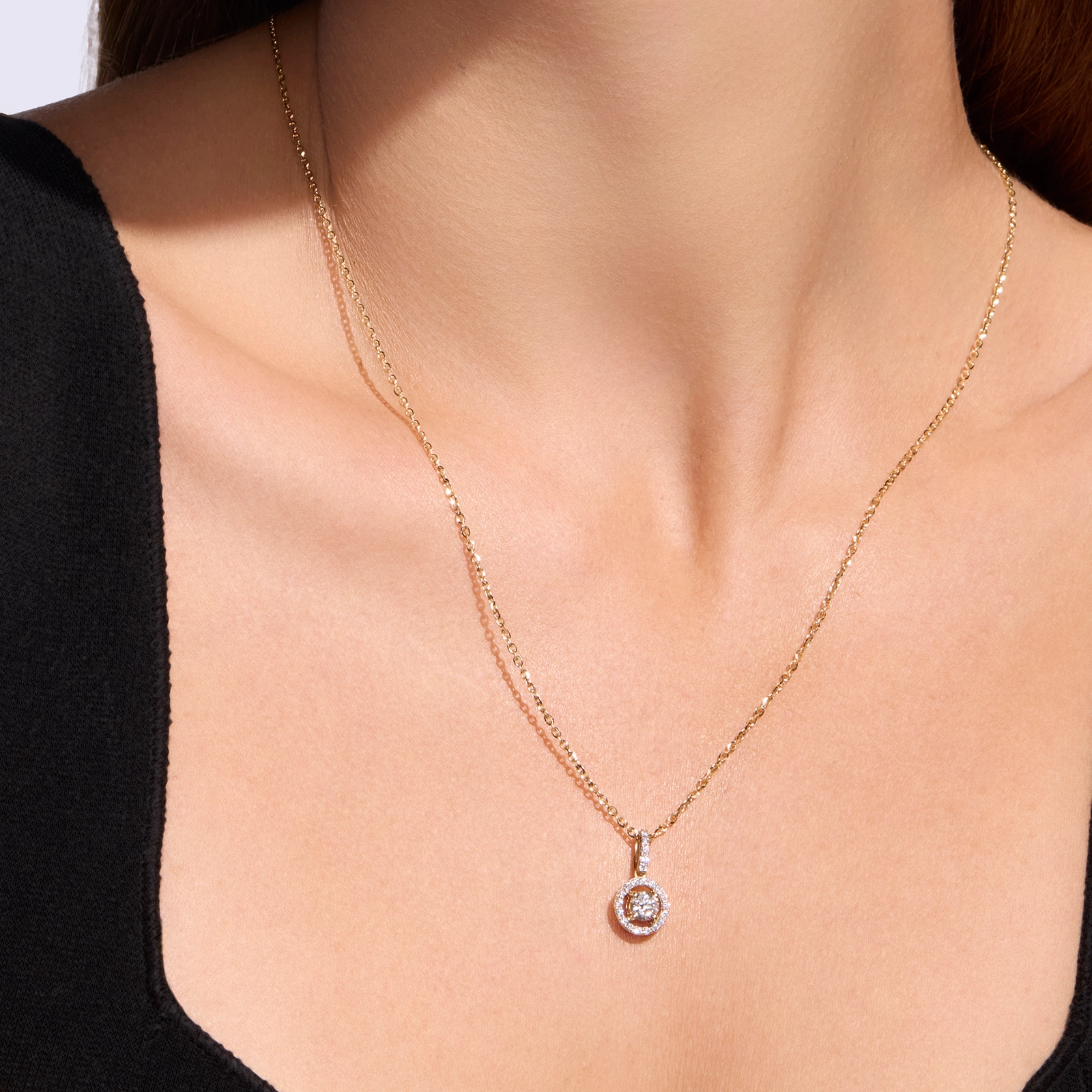 Zawieszka z diamentami Ventego z żółtego złota 0,62ct