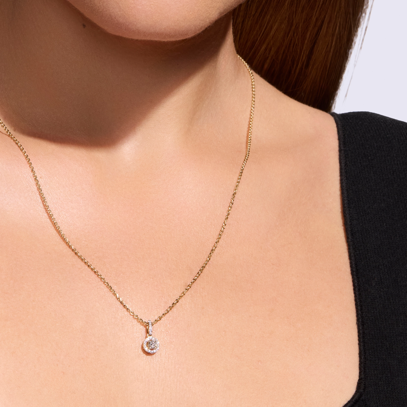 Zawieszka z diamentami Ventego z żółtego złota 0,22ct