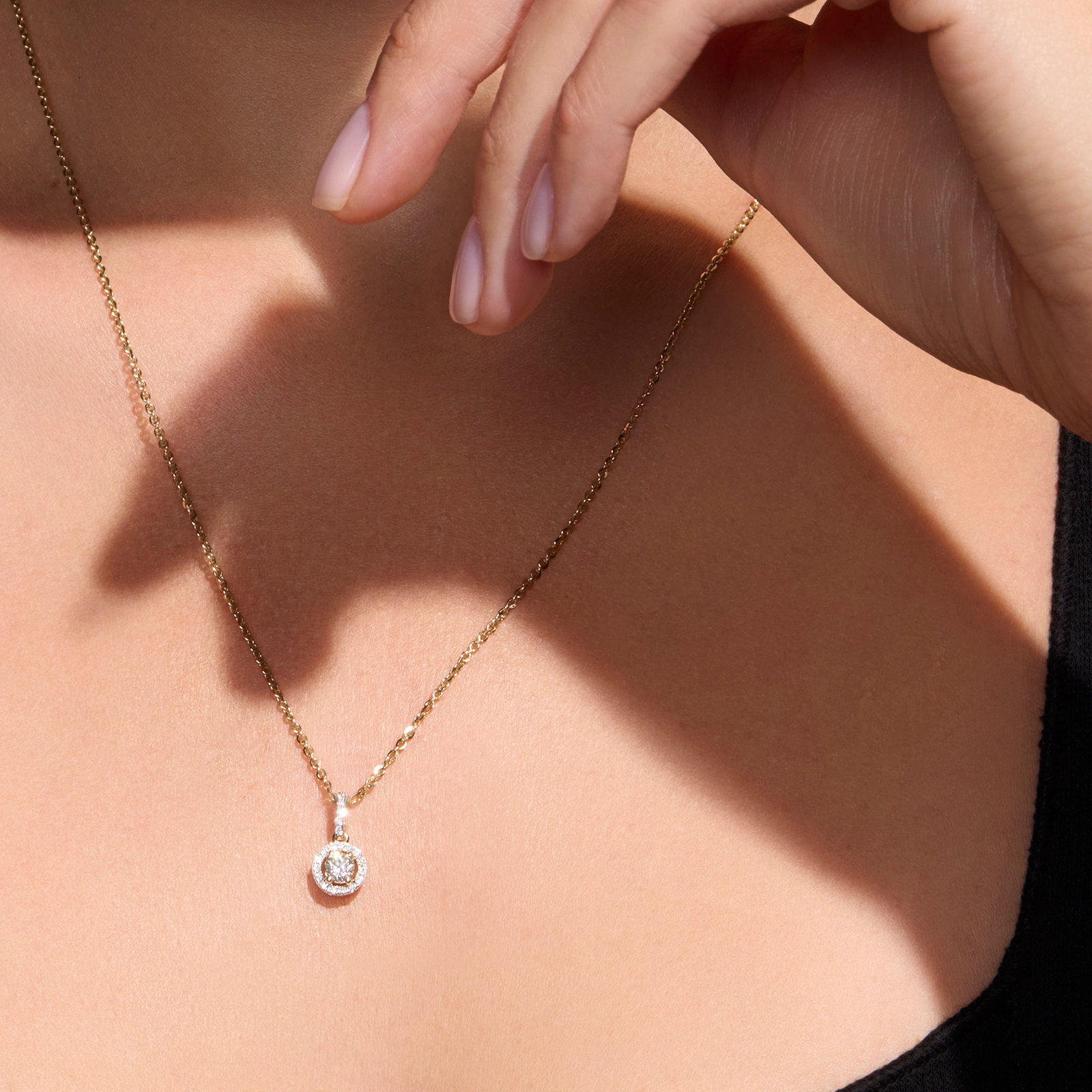 Zawieszka z diamentami Ventego z żółtego złota 0,32ct