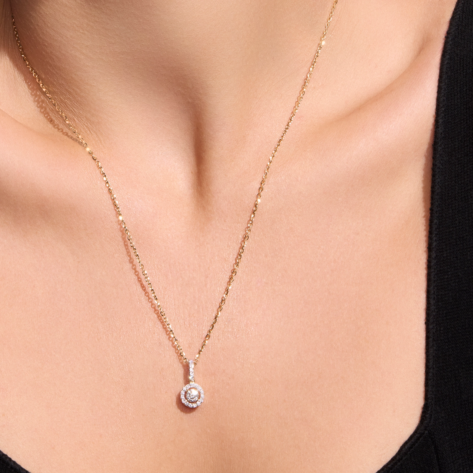 Zawieszka z brylantami Ventego z żółtego złota 0,45ct