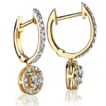 Kolczyki z brylantami Ventego z żółtego złota