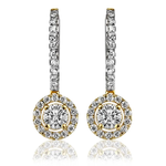 Kolczyki z brylantami Ventego z żółtego złota