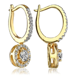 Kolczyki z brylantami Ventego z żółtego złota