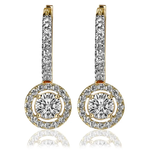 Kolczyki z brylantami Ventego z żółtego złota