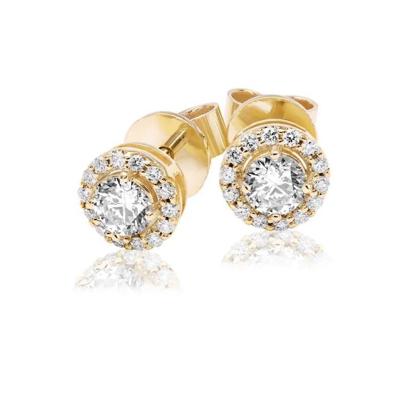 Kolczyki z brylantami Ventego z żółtego złota