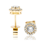 Kolczyki z brylantami Ventego z żółtego złota
