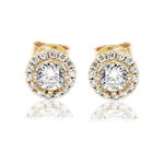 Kolczyki z brylantami Ventego z żółtego złota