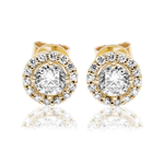 Kolczyki z brylantami Ventego z żółtego złota