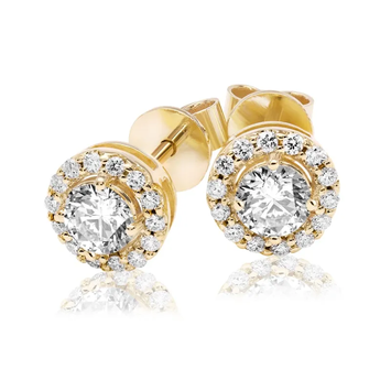 Kolczyki z diamentami Ventego z żółtego złota 0,65ct