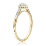 Pierścionek zaręczynowy z brylantami Ventego z żółtego złota