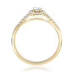 Pierścionek zaręczynowy z brylantami Ventego z żółtego złota