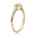 Pierścionek zaręczynowy z brylantami Ventego z żółtego złota