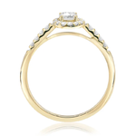 Pierścionek zaręczynowy z brylantami Ventego z żółtego złota