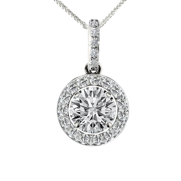 Zawieszka z diamentami Ventego z białego złota 0,45ct