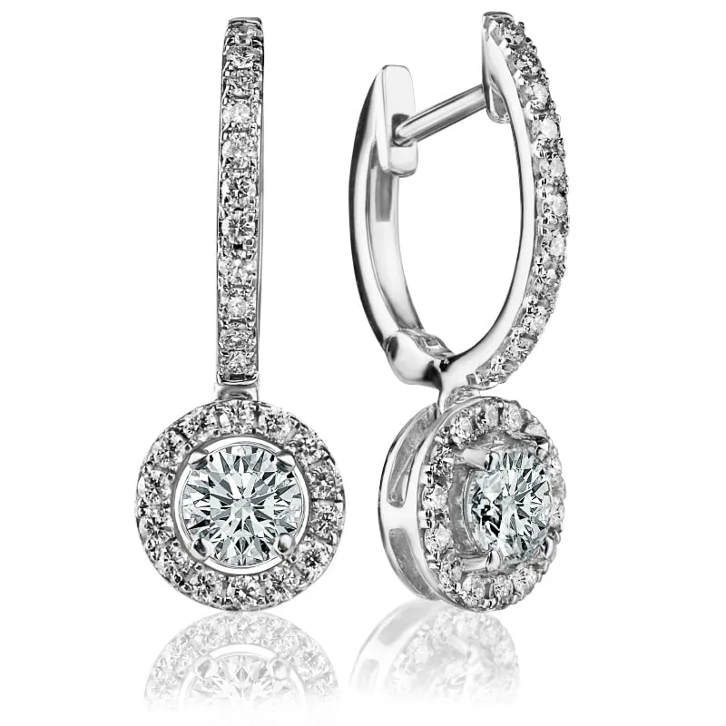 Kolczyki z brylantami Ventego z białego złota