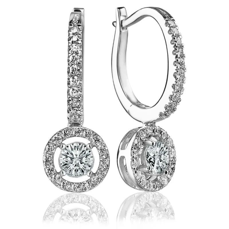 Kolczyki z brylantami Ventego z białego złota