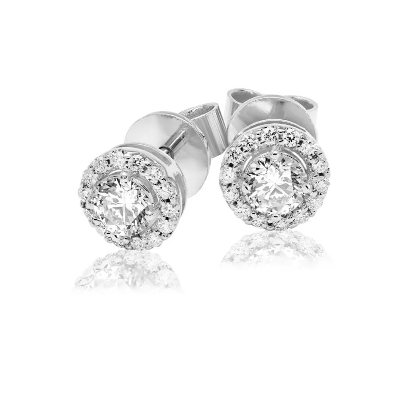 Kolczyki z brylantami Ventego z białego złota