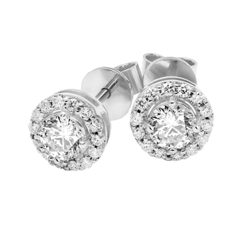Kolczyki z brylantami Ventego z białego złota 0,65ct