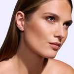 Kolczyki z brylantami Kartezja z żółtego złota