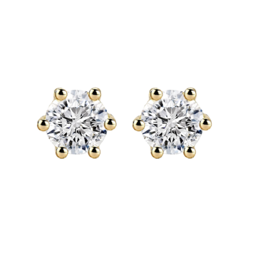 Kolczyki z diamentami Kartezja z żółtego złota 0,60ct