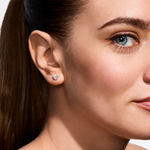 Kolczyki z brylantami Kartezja z żółtego złota