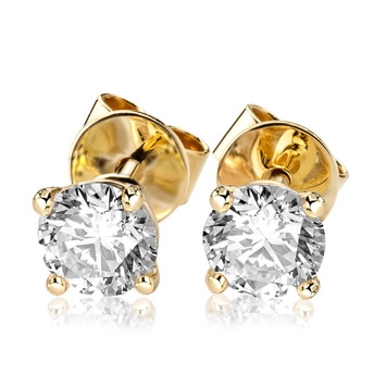 Kolczyki z diamentami Kartezja z żółtego złota K0241ZB 2,00ct Kolczyki z diamentami Kartezja z żółtego złota 2,00ct